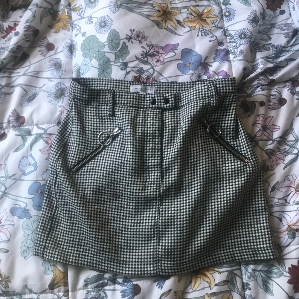 Emory Park Black and White Mini Skirt